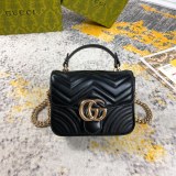 Gucci Marmont Gold Label Logo Sewing Chain Bag Postman Bag Handbag Size: 17x13x6CM