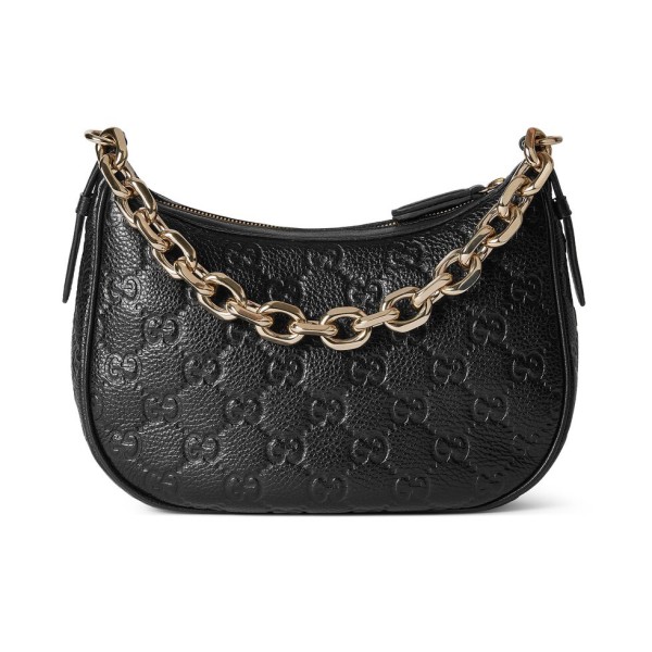 Gucci Classic Embossed Logo Handheld Shoulder Bag Chain Bag Size: 25.5x20x5CM