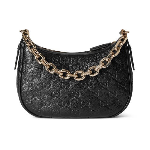 Gucci Classic Embossed Logo Handheld Shoulder Bag Chain Bag Size: 25.5x20x5CM
