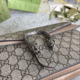 Gucci Fashion Diamond Buckle Double Tiger Head Wine God Bag Chain Strap Bag Crossbody Bag Size: 28x17x9CM