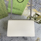 Gucci Fashion Diamond Buckle Double Tiger Head Wine God Bag Chain Strap Bag Crossbody Bag Size: 28x17x9CM