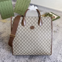 Gucci Vintage Logo Vertical Canvas Bag Tote Bag Shopping Bag Size: 36x38.5x12CM