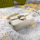 Gucci Marmont Gold Label Logo Sewing Chain Bag Postman Bag Handbag Size: 17x13x6CM