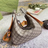 Gucci Attache Detachable Ribbon Dumpling Bun Diagonal Shoulder Bun Size: 23x22x5CM