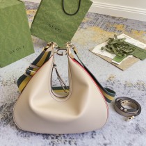 Gucci Attache Detachable Ribbon Dumpling Bun Diagonal Shoulder Bun Size: 35x32x6CM