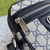 Gucci Classic Logo Striped Ribbon Shoulder Cross Bag Phone Bag Size: 14.5x18x6CM