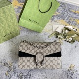 Gucci Fashion Diamond Buckle Double Tiger Head Wine God Bag Chain Strap Bag Crossbody Bag Size: 28x17x9CM