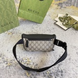 Gucci Classic Versatile Logo Canvas Cross Chest Bag Waist Bag Size: 23x11.4x7.6CM