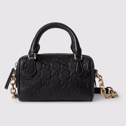 Gucci Classic GG Embossed Cross Shoulder Chain Bag Size: 16.5x10x8CM