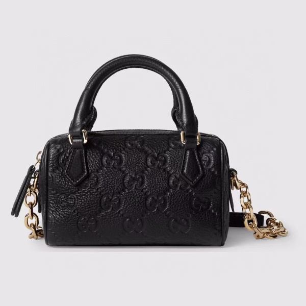 Gucci Classic GG Embossed Cross Shoulder Chain Bag Size: 16.5x10x8CM