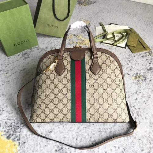 Gucci Classic Logo Striped Ribbon Shell Bag Single Shoulder Crossbody Bag Size: 34x27.5x15CM