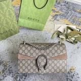 Gucci Fashion Diamond Buckle Double Tiger Head Wine God Bag Chain Strap Bag Crossbody Bag Size: 28x17x9CM