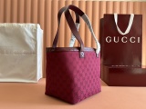 Gucci Classic Full GG Canvas Tote Bag Size: 21.5x17.5x18CM