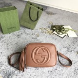 Gucci Classic Embossed GG Camera Bag Crossbody Bag Size: 21x15x7 CM
