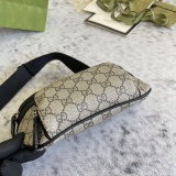Gucci Classic Versatile Logo Canvas Cross Chest Bag Waist Bag Size: 23x11.4x7.6CM