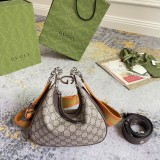 Gucci Attache Detachable Ribbon Dumpling Bun Diagonal Shoulder Bun Size: 23x22x5CM
