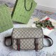 Gucci Classic GG Ribbon Canvas Splice Leather Postman Bag Single Shoulder Crossbody Bag Size: 27x20x10CM