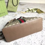 Gucci Classic Logo Striped Ribbon Shell Bag Single Shoulder Crossbody Bag Size: 34x27.5x15CM
