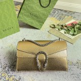 Gucci Fashion Diamond Buckle Double Tiger Head Wine God Bag Chain Strap Bag Crossbody Bag Size: 28x17x9CM