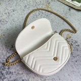 Gucci Marmont Retro GG Sewing Saddle Bag Chain Bag Size: 20x14.5x4CM