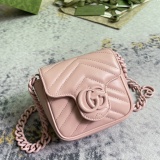Gucci Classic Double G Diamond Grid Crossbody Bag Flip Chain Bag Size: 12x12.5x7CM