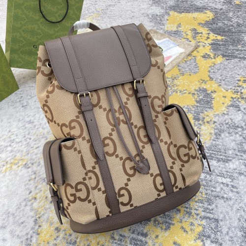 Gucci Couple Jumbo Double G Large Capacity Backpack Backpack Size: 34x42x16CM