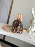 Louis Vuitton Speedy Bandouli è re 20 Flower Logo Printed Lock Bag Crossbody Bag Size: 13.5x12x20.5CM