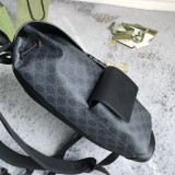 Gucci Classic Logo Striped Ribbon Large Capacity Backpack Backpack Size: 34x42x16CM