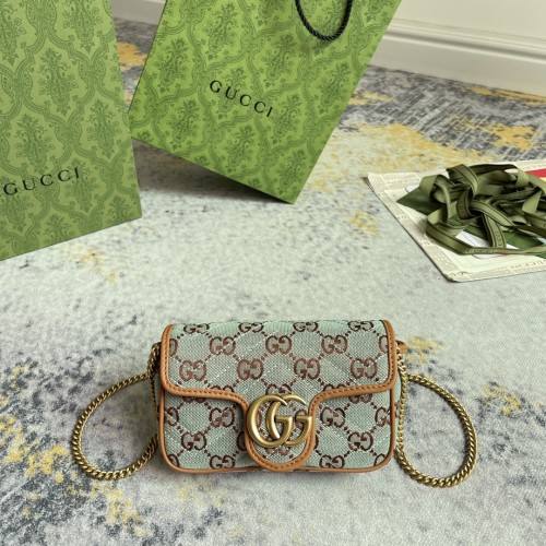 Gucci Double G Flip Slant Cross Bag Chain Bag Size: 16.5x9.5x4.5CM