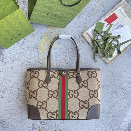 Gucci Classic Logo Striped Ribbon Tote Bag Handbag Size: 38x28x14CM