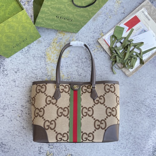 Gucci Classic Logo Striped Ribbon Tote Bag Handbag Size: 38x28x14CM