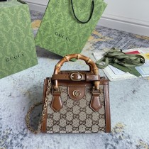 Gucci Diana Bamboo Double G Tote Bag Chain Bag Size: 20x16x10CM