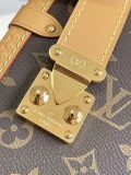 Louis Vuitton Classic Logo Lock Bag Crossbody Bag Size: 20x10x30CM