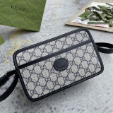 Gucci Mini Vintage Logo Box Bag Single Shoulder Crossbody Bag Size: 22.5x14x7CM