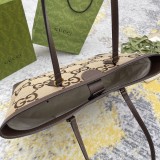 Gucci Classic Logo Striped Ribbon Tote Bag Handbag Size: 38x28x14CM