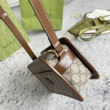 Gucci Mini Vintage Logo Box Bag Single Shoulder Crossbody Bag Size: 22.5x14x7CM