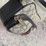 Gucci Mini Classic Logo Striped Ribbon Shoulder Bag Size: 18x11x6CM