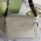 Gucci Classic Full Logo Flip Mommy Bag Single Shoulder Crossbody Bag Size: 44x28x14CM