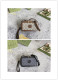 Gucci Classic Logo Canvas Collar Leather Handbag, Single Shoulder Crossbody Bag Size: 18x10x7CM