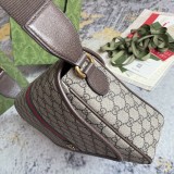 Gucci Classic Logo Flip Leather Postman Bag Single Shoulder Crossbody Bag Size: 28x22x8CM