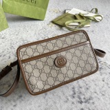 Gucci Mini Vintage Logo Box Bag Single Shoulder Crossbody Bag Size: 22.5x14x7CM