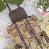 Gucci Couple Jumbo Double G Large Capacity Backpack Backpack Size: 34x42x16CM