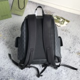 Gucci Classic Logo Striped Ribbon Large Capacity Backpack Backpack Size: 34x42x16CM