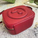 Gucci Blondie Round Double G Shoulder Diagonal Cross Handbag Size: 17x15x9CM