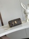 Louis Vuitton Mini Classic Logo Lock Flip Chain Crossbody Bag Size: 11x6x20.5CM