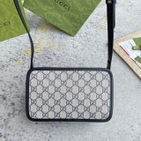 Gucci Mini Vintage Logo Box Bag Single Shoulder Crossbody Bag Size: 22.5x14x7CM