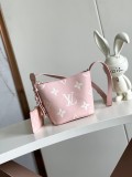 Louis Vuitton Simple Logo Embossed Lock Bucket Bag Shoulder Bag Size: 18x12x16CM