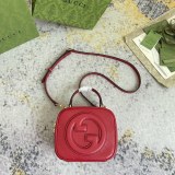 Gucci Blondie Round Double G Shoulder Diagonal Cross Handbag Size: 17x15x9CM