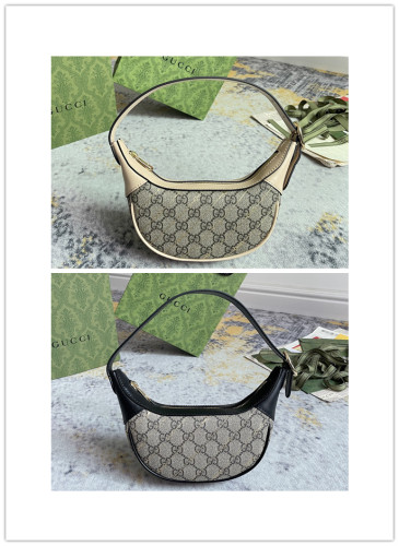 Gucci Retro Classic Logo Ribbon Underarm Bag Handbill Shoulder Bag Size: 20x15x5CM