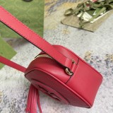 Gucci Blondie Round Double G Shoulder Diagonal Cross Handbag Size: 21x15.5x5CM